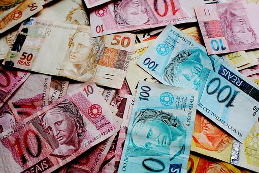 Cédulas, Dinheiro, Real, Nota Cédulas, Dinheiro, Real, Nota