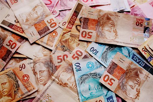 Cédulas, Dinheiro, Real, Nota Cédulas, Dinheiro, Real, Nota