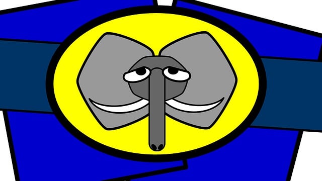 Free Elephant Blue illustration and picture