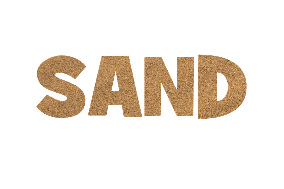 Download Sand, Lettering, Texture. RoyaltyFree Stock Illustration