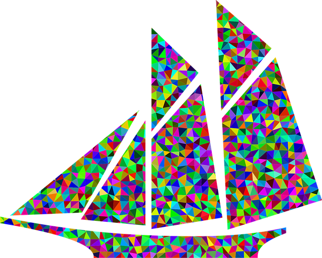 Free sailboat ocean sea illustration