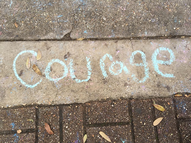 Free Courage Chalk photo and picture
