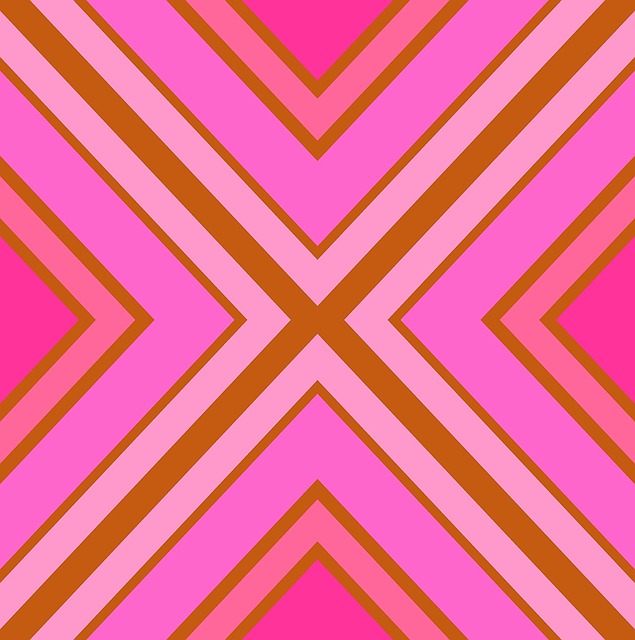 Rosa, Geometrisch, Streifen, Winkel