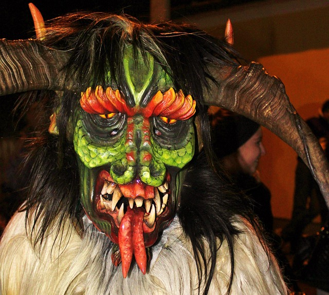 Free Perchten Mask Wooden Mask photo and picture