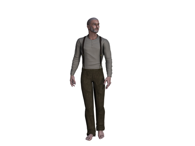 Download free HD stock image of Man Old Free man old grey hair illustration