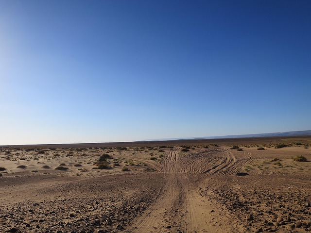 Marokko, Vej, Sand, Landskab, Støvvej