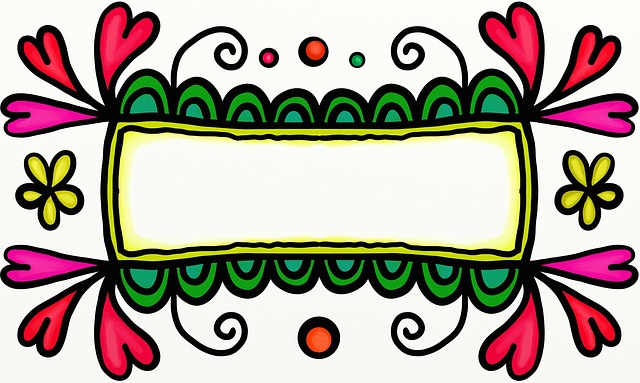 Free doodle cartoon hearts illustration