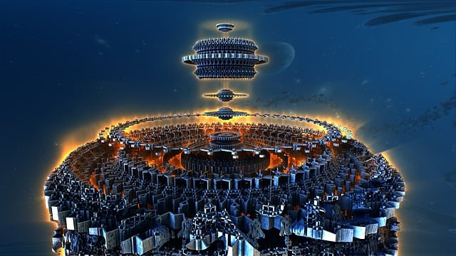 Free fractal mandelbulb 3d illustration
