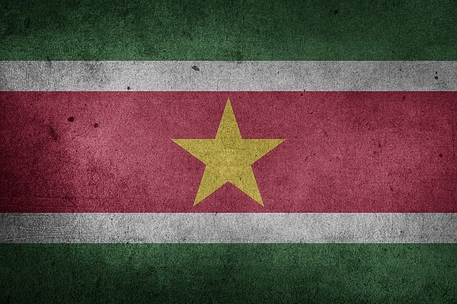 Flagge, Surinam, Südamerika