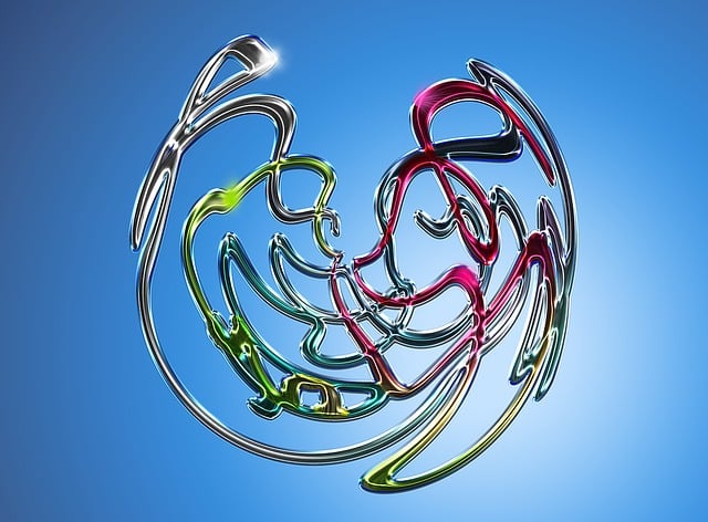 Free three dimensional metal 3d illustration
