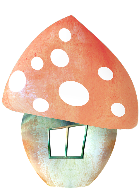 Free mushroom mushroom house autumn illustration