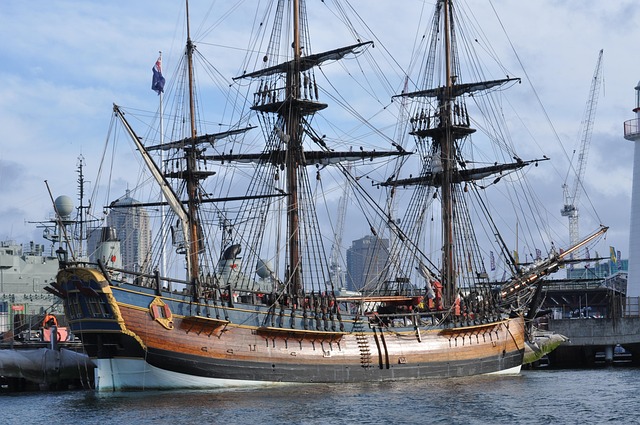 Navio, Velho, Antiguidade, Oceano, Cais