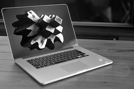 Computer, Kubus, Zwart Wit, Mac, 3D