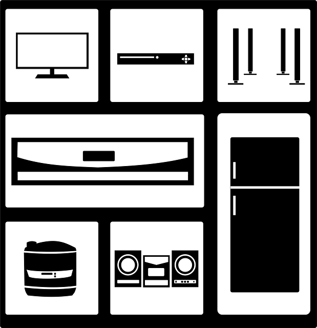 Free household electronic electric vector