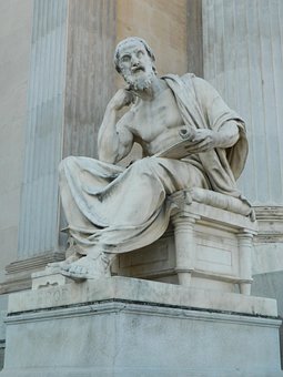 Herodotus, Statue, Philosopher, Antique