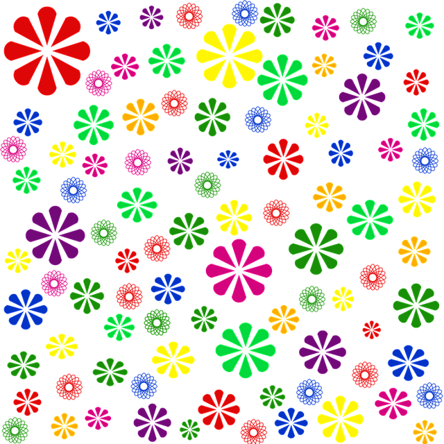 Free floral flower digital illustration