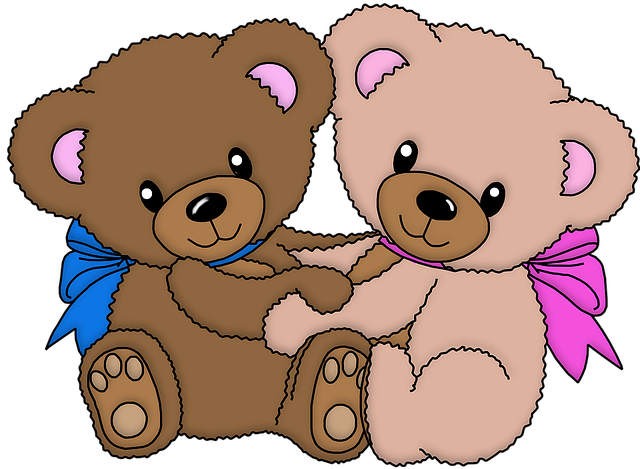 Free animals cute baby bears illustration