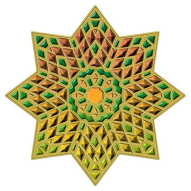 Free star template tile illustration