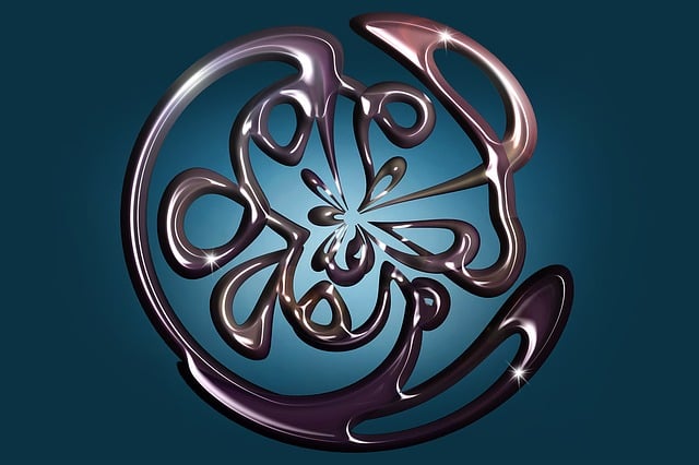 Free circle deformed art illustration