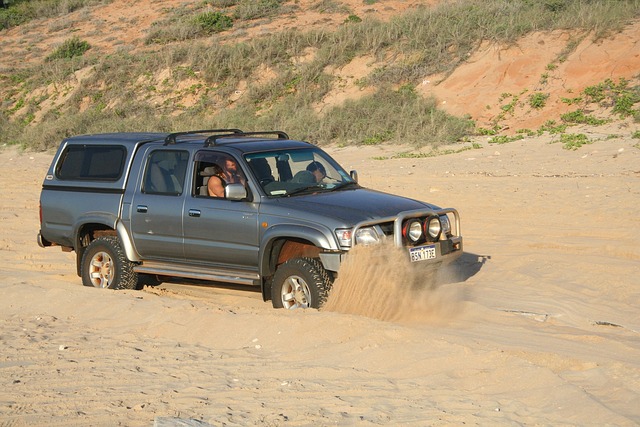 Затънал, Плаж, Пясък, 4Wd, Море