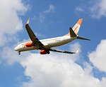 plane, flying, commercial