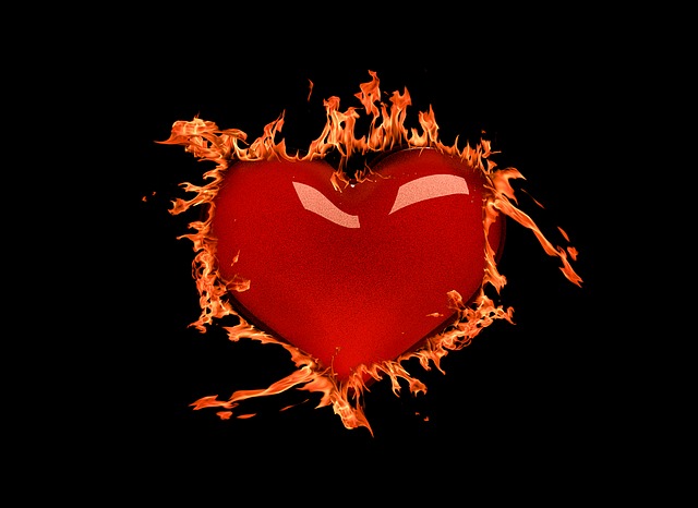 Herz, Flammen, Feuer, Liebe, Brennen