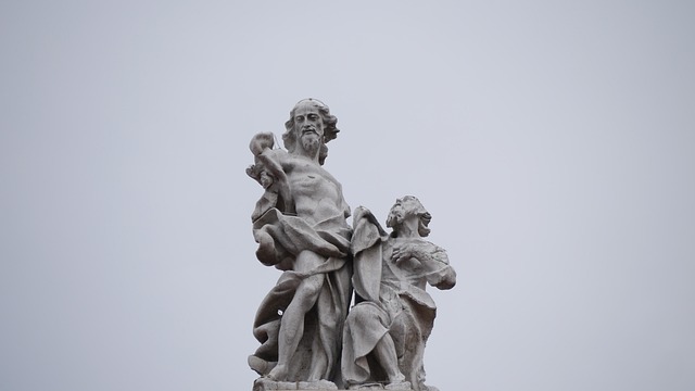 Venetië, Standbeeld, Kunst, Italië, Dak