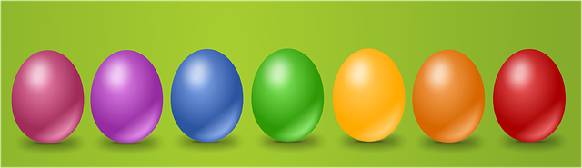 Free eggs easter holidays illustration