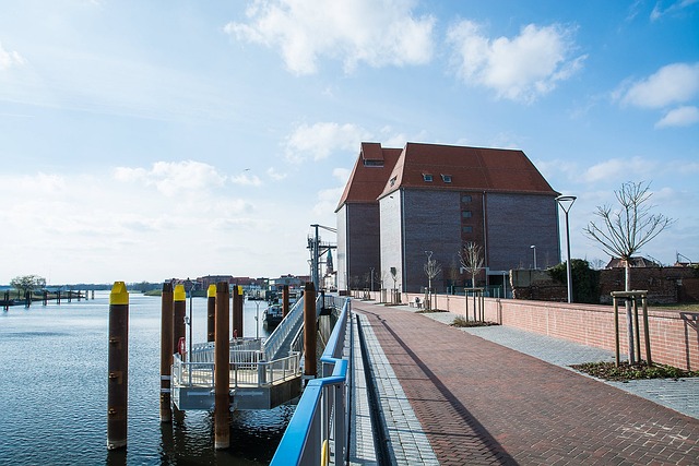 Wittenberge, Elbe, Duitsland, Haven