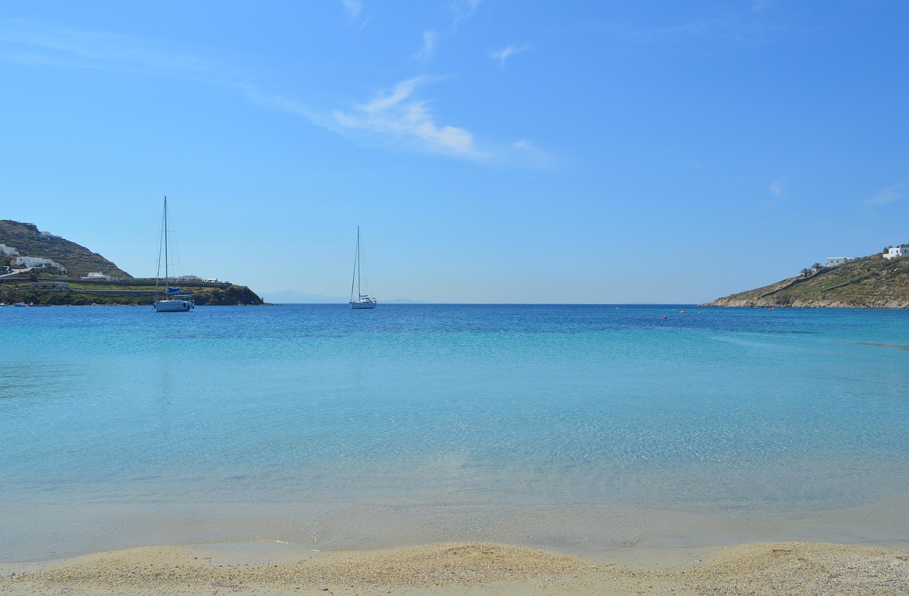 Platis Gialos Beach auf Mykonos