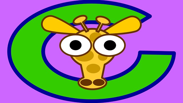 Free Giraffe Violet illustration and picture