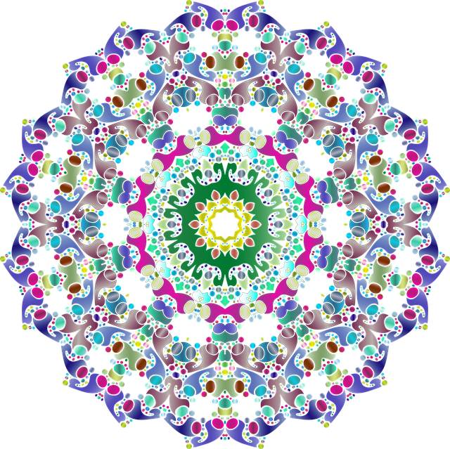 Free hexagonal star colorful vector
