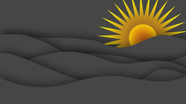 Free hope bright landscape illustration