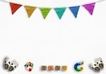 bunting, baby, shoes
