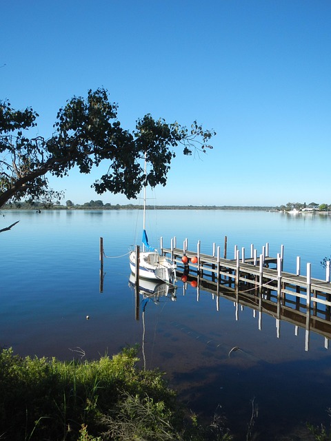 Free Boat Reflection photo and picture