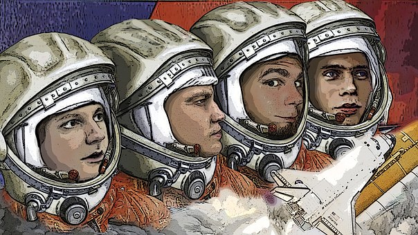 Free Astronauts Let'S Start illustration and picture
