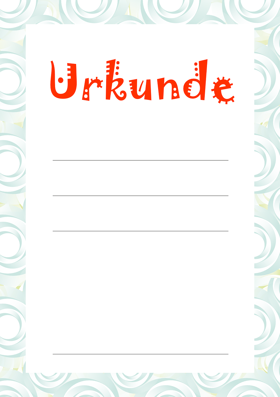 Urkunde Modern Lustig Kostenlose auf Pixabay