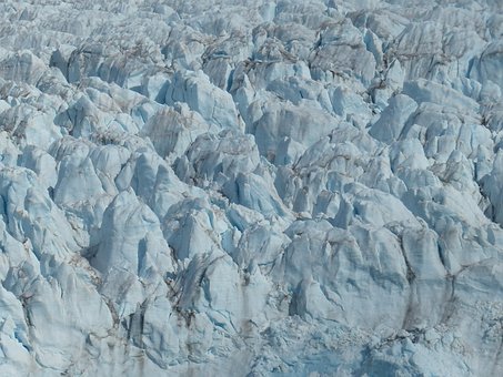 Gletscher, Flødeis, Spitsbergen, Kold