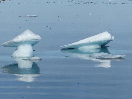 Spitsbergen, Isflage, Kold, Is, Isnende