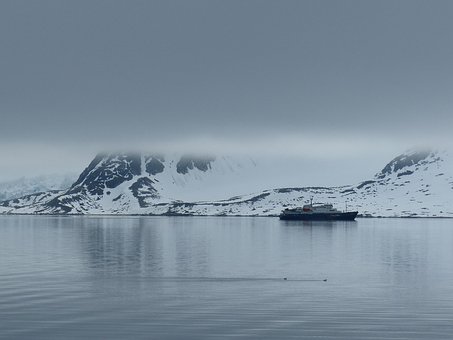 Spitsbergen, Ekspedition, Tåge, Sne