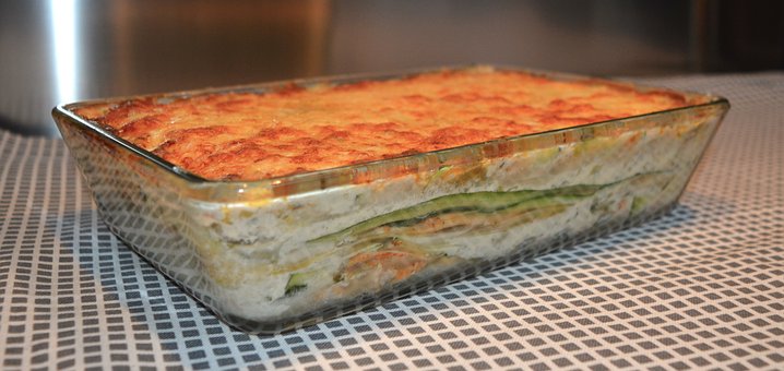 Lasagne, Witlof, Courgette, Lasagne