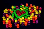 skittles, lollies, sweets