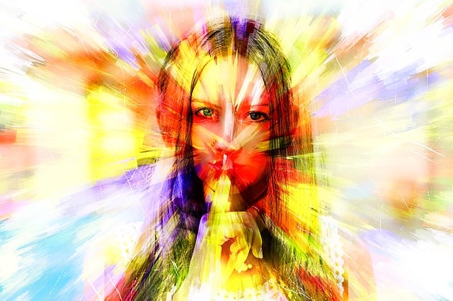 Free woman face silhouette illustration