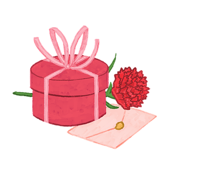 Geschenk, Strauß, Blumen