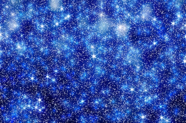 Free blurred stars snow illustration