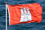 hamburg, flag, hamburger
