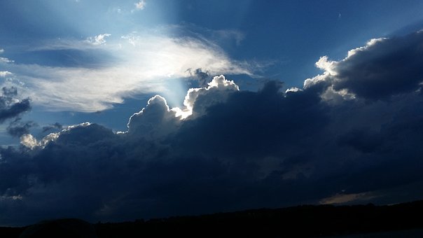 Storm, Skyer, Sol, Stormskyer, Himmel