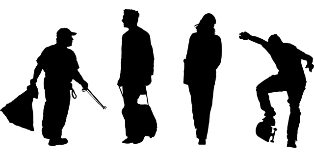 Free silhouette set transparent vector