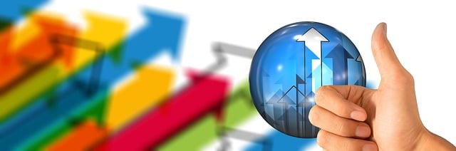 Free arrows growth hacking hand illustration