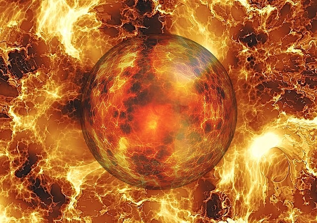 Free fireball fire armageddon illustration